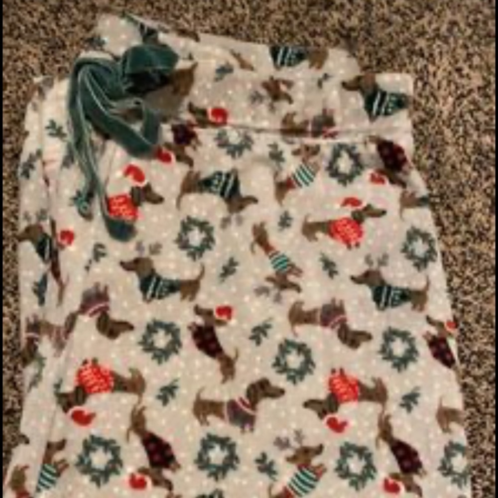Cynthia Rowley Dachshund Doxie PJ lounge pants